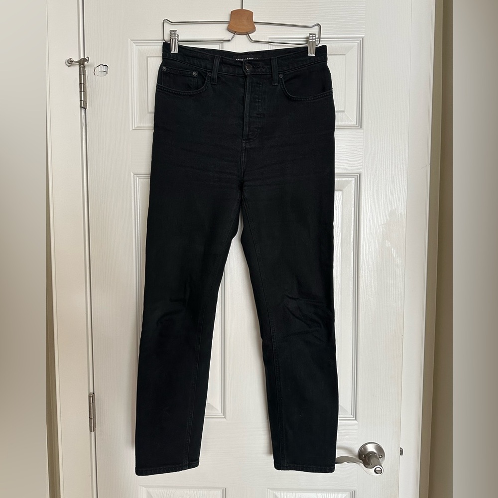 Denim Forum Yoko High Rise Slim black Jeans